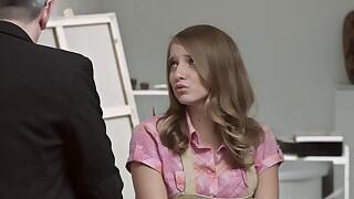 Tricky Old Teacher video 'Dirty old teacher Vlada gets ready to deep throat her student's dad's big dick.'